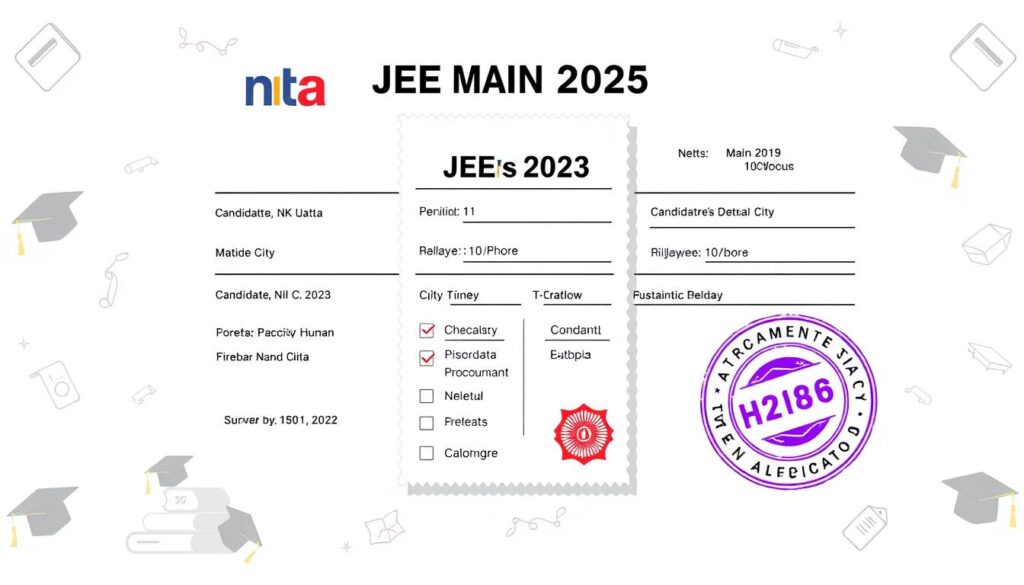 जेईई मेन 2025 शहर आवंटन स्लिप