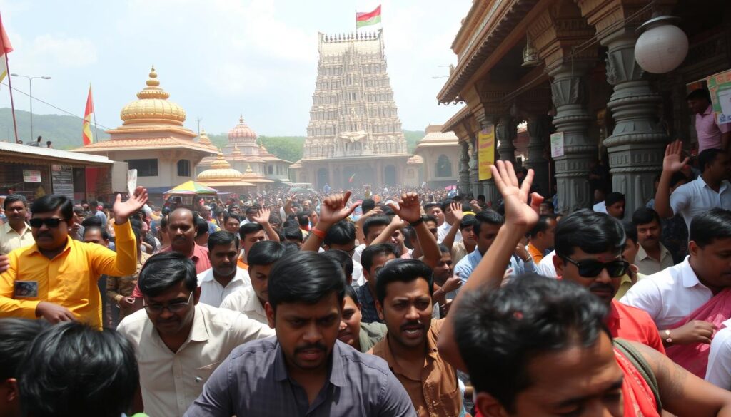 वेंकटेश्वर स्वामी मंदिर की भगदड़