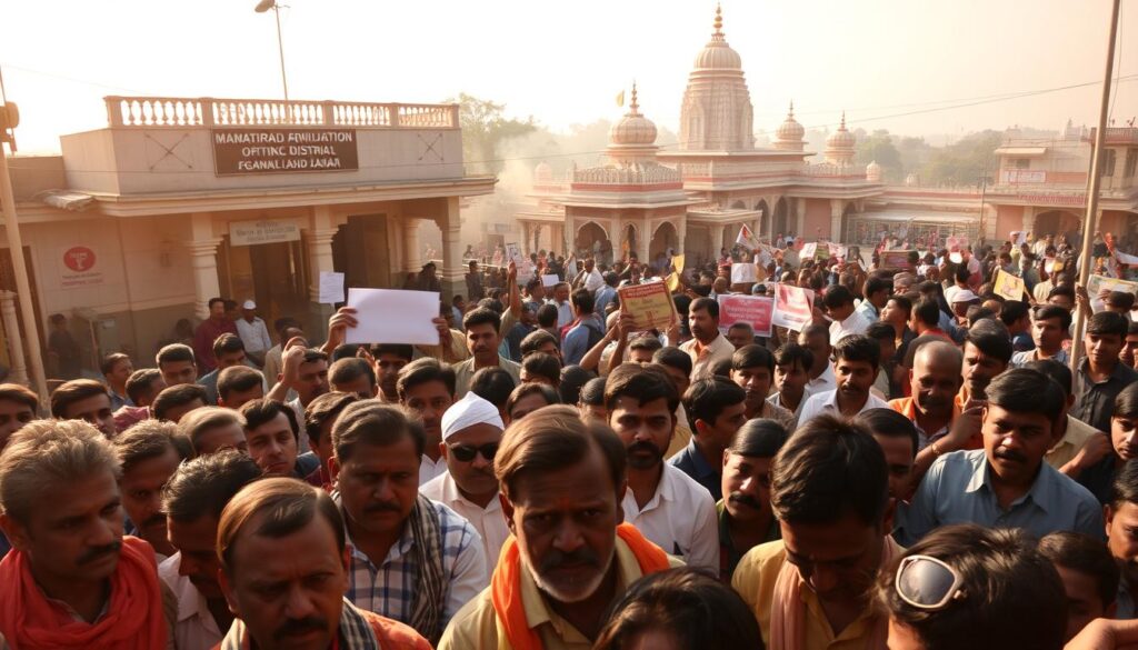 मथुरा-वृंदावन में तनाव का माहौल